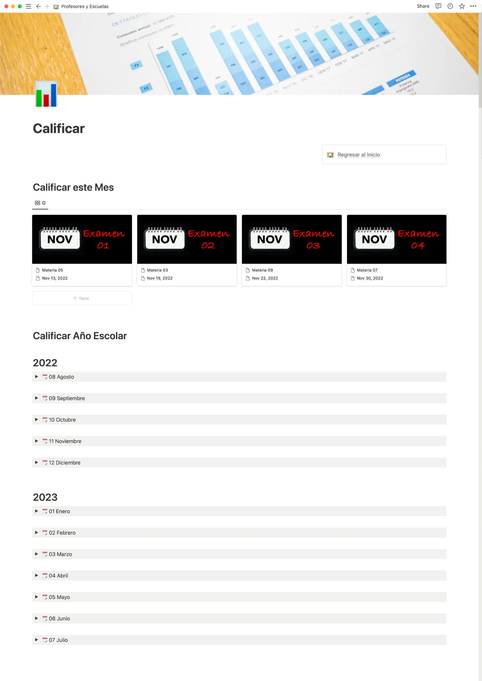 Calendario de Calificaciones