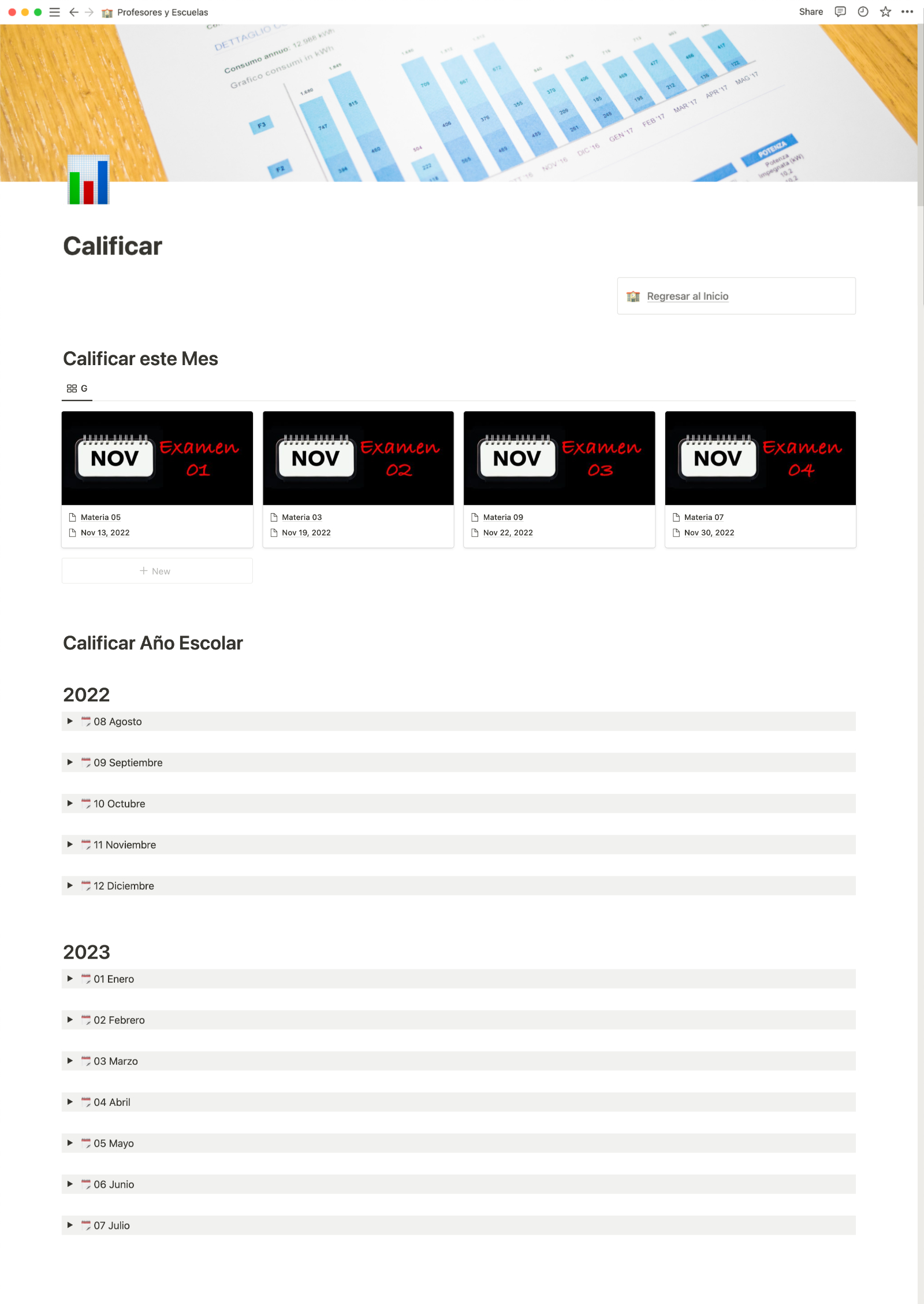 Calendario de Calificaciones
