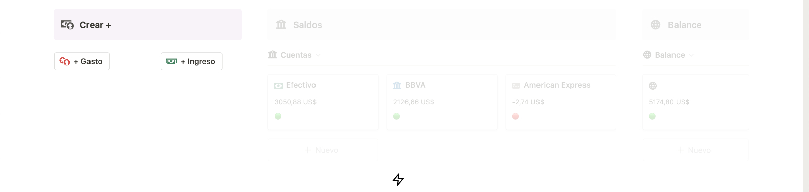 Crear Gastos o Ingresos de Empresa