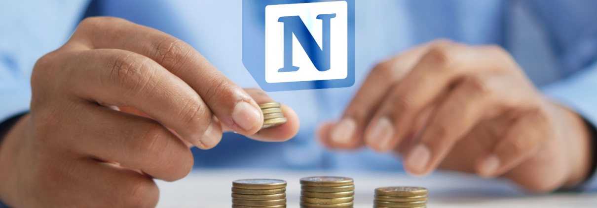 Plantilla de presupuestos para vivir, ocio, ahorrar o invertir en Notion